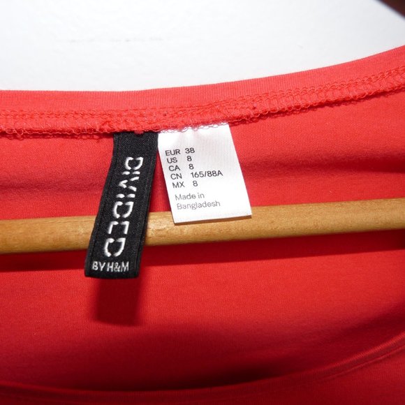 Longsleeve Bodycon Dress, Coral/Orange/Pink - Picture 4 of 8